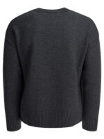 AMI PARIS pull en laine homme gris – Image 2