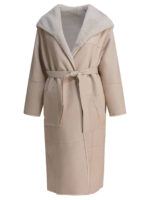 BLANCHA veste longue femme beige – Image 2