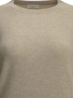 BRUNELLO CUCINELLI pull en cachemire femme beige – Image 3