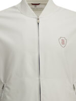 BRUNELLO CUCINELLI sweat-shirt zippé en nylon homme blanc – Image 3