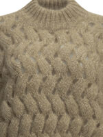 BRUNELLO CUCINELLI pull femme beige – Image 3