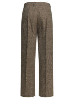 BURBERRY pantalon en de laine et lin femme marron – Image 2