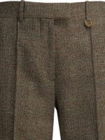 BURBERRY pantalon en de laine et lin femme marron – Image 3
