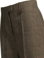 BURBERRY pantalon en de laine et lin femme marron – Image 4