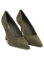 FERRAGAMO escarpins en suède femme vert – Image 2