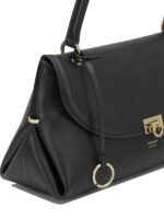 FERRAGAMO sac porté épaule en cuir femme noir – Image 4