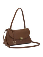FERRAGAMO sac porté épaule en cuir femme marron – Image 2