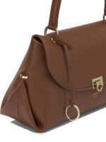 FERRAGAMO sac porté épaule en cuir femme marron – Image 4