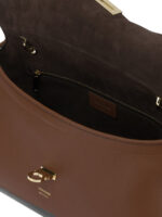 FERRAGAMO sac porté épaule en cuir femme marron – Image 5