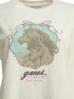 GANNI t-shirt  en coton femme blanc – Image 3