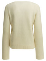 GANNI pull col en maille femme blanc – Image 2