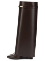 GIVENCHY bottes en cuir femme marron – Image 3