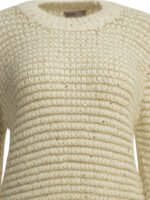 HERNO pull en maille d'alpaga femme blanc – Image 3