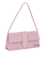 JACQUEMUS sac porté épaule en suède femme rose – Image 2