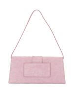 JACQUEMUS sac porté épaule en suède femme rose – Image 3