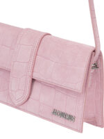 JACQUEMUS sac porté épaule en suède femme rose – Image 4