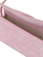 JACQUEMUS sac porté épaule en suède femme rose – Image 5