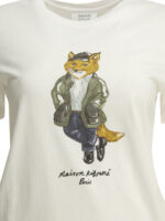 MAISON KITSUNÉ t-shirt en coton femme blanc – Image 3