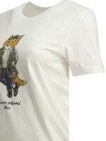 MAISON KITSUNÉ t-shirt en coton femme blanc – Image 4