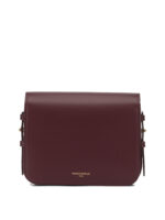 MAISON KITSUNÉ sac bandoulière en cuir femme bordeaux – Image 3