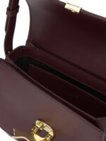MAISON KITSUNÉ sac bandoulière en cuir femme bordeaux – Image 5