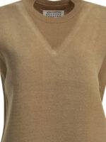 MAISON MARGIELA gilet sans manches en laine femme beige – Image 3