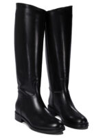 MARETTO bottes en cuir femme noires – Image 2
