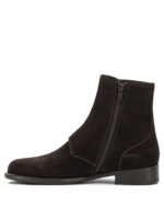 MARETTO bottes en daim et cuir femme marron – Image 3