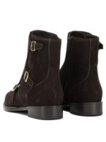 MARETTO bottes en daim et cuir femme marron – Image 4