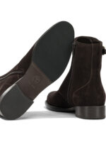 MARETTO bottes en daim et cuir femme marron – Image 5