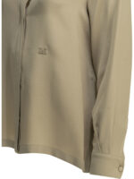MAX MARA chemise en soie femme beige – Image 4