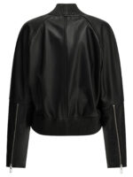 MAX MARA SPORTMAX veste en cuir femme noir – Image 2