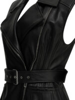 MAX MARA SPORTMAX veste en cuir femme noir – Image 4