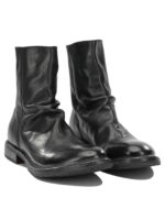 MOMA bottines en cuir homme noires – Image 2