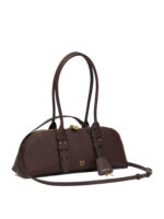 PINKO sac porté épaule en cuir femme marron – Image 2
