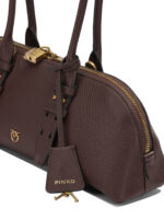 PINKO sac porté épaule en cuir femme marron – Image 4