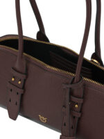 PINKO sac porté épaule en cuir femme marron – Image 5
