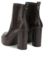 PINKO bottes en cuir femme marron – Image 4