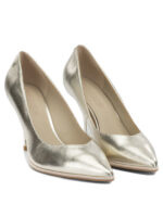 PINKO chaussures à talons en cuir femme dorées – Image 2