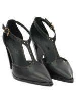 PINKO chaussures à talons en cuir femme noires – Image 2