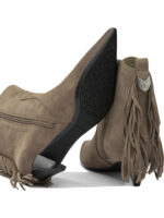 PINKO bottes en daim femme beiges – Image 5