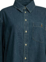 POLO RALPH LAUREN chemise oversize en coton femme bleue – Image 3