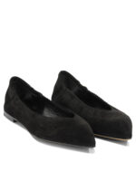 POMME D'OR ballerines en daim femme noires – Image 2