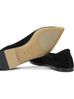 POMME D'OR ballerines en daim femme noires – Image 5