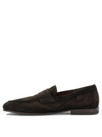 SANTONI mocassins en daim homme marron – Image 3