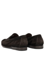 SANTONI mocassins en daim homme marron – Image 4