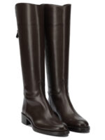 SARTORE bottes en cuir femme marron – Image 2