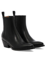 SARTORE bottines en cuir femme noir – Image 2