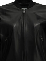 SEMPER blouson en cuir femme noir – Image 3
