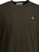 STONE ISLAND T-shirt en coton homme vert – Image 3